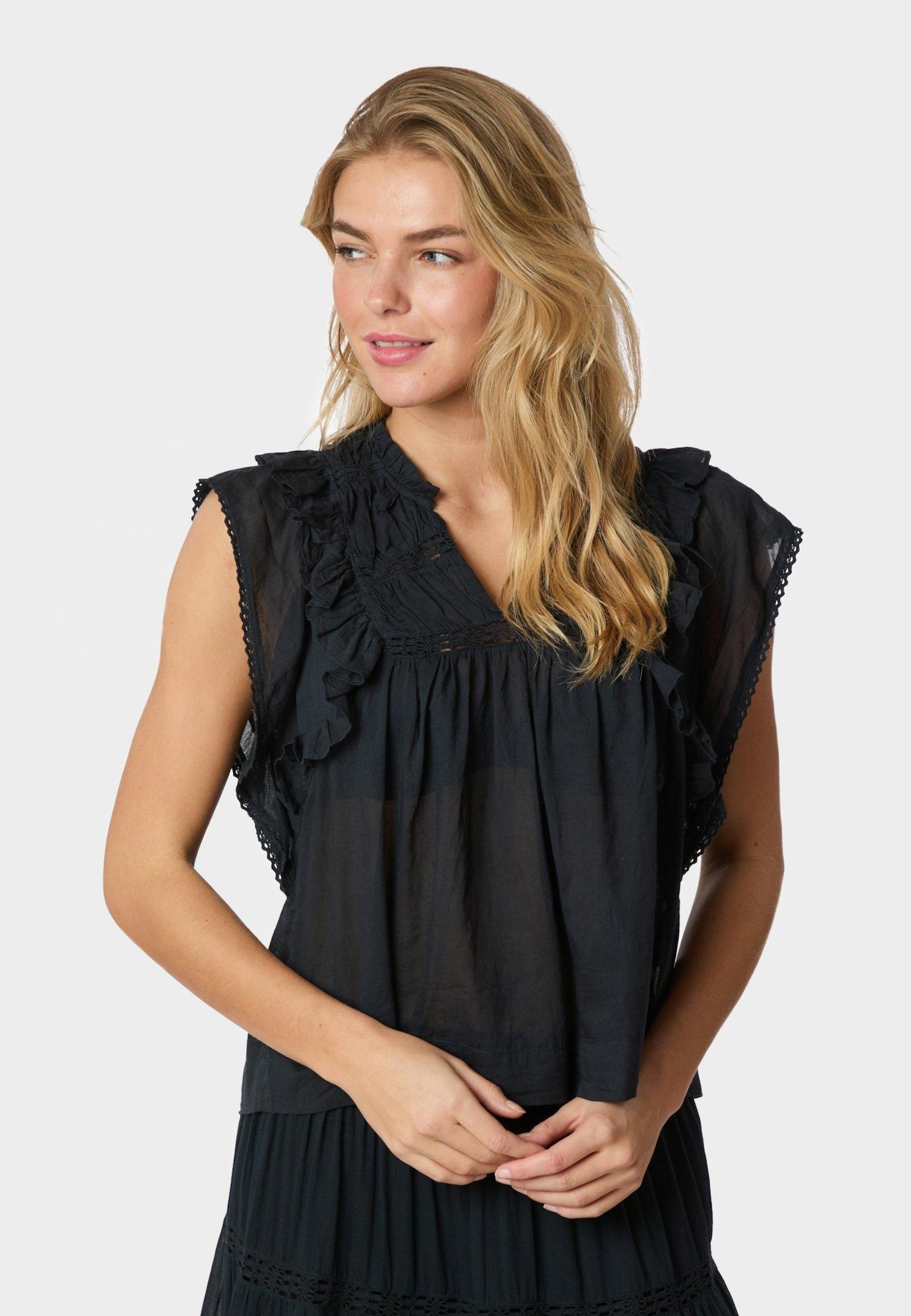 159881 Jayla S Voile Top_Navy_Model_1