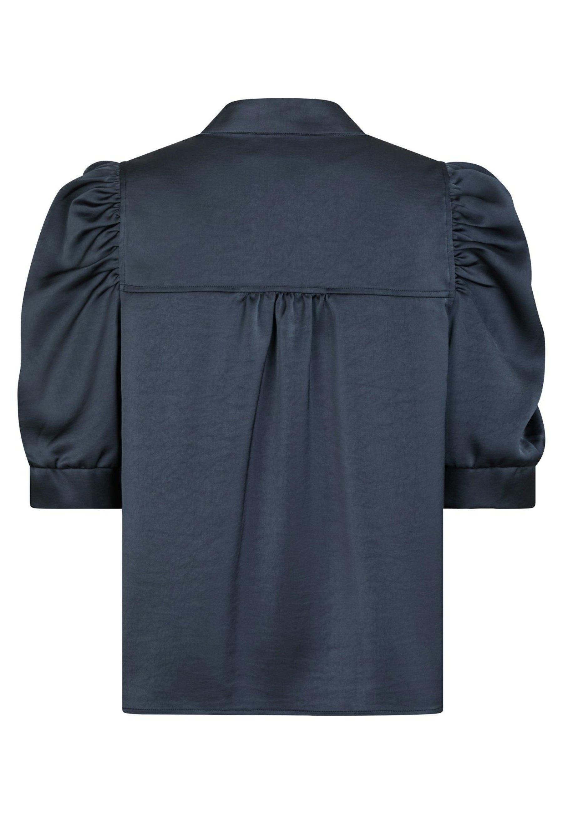 162590 Roella Heavy Sateen Blouse_Midnight Blue_Packshot_1