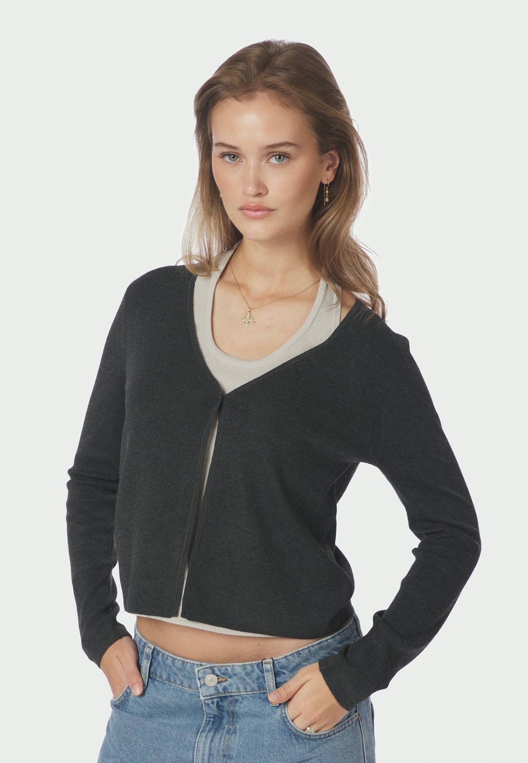 168080 Tamina Knit Blouse_Antracit_Model_1