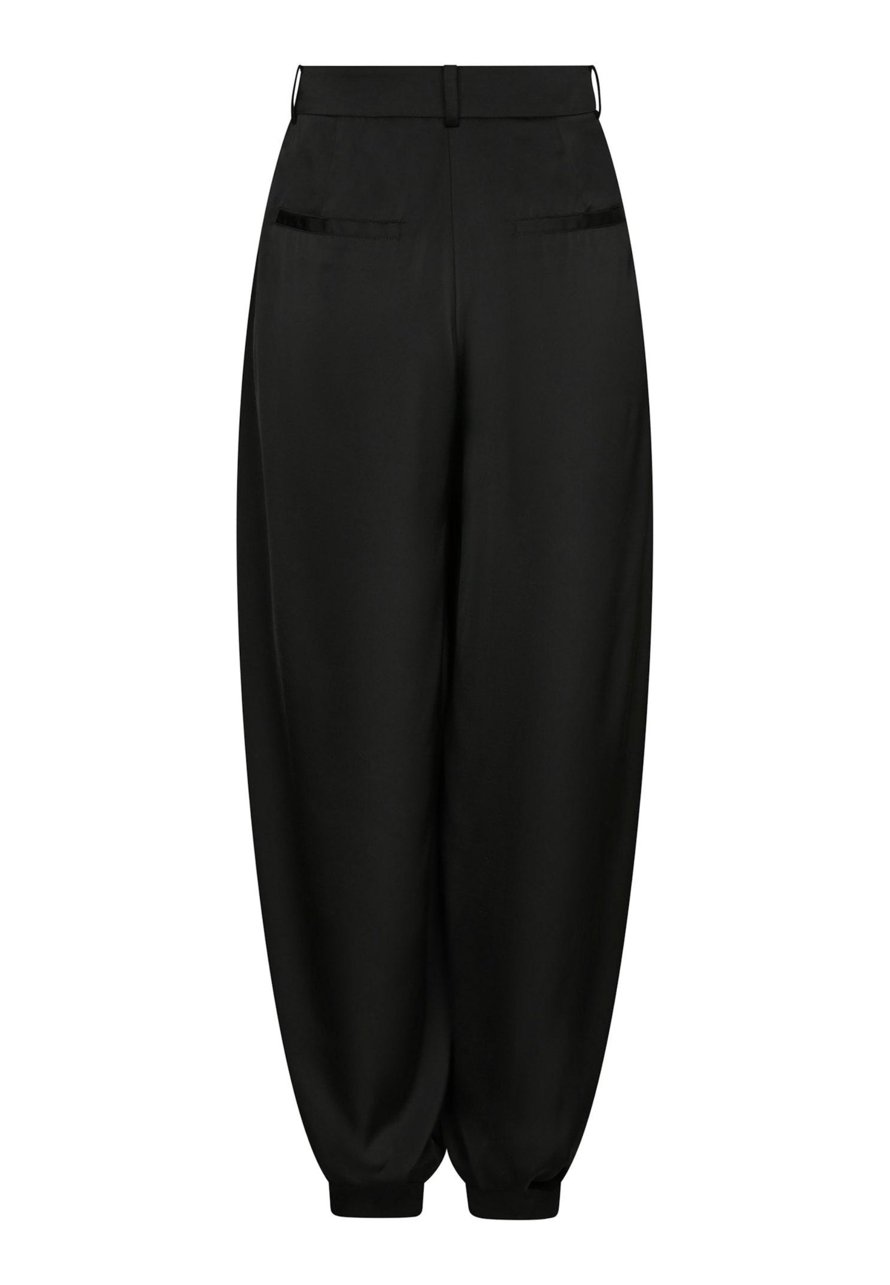 167418 Fayla Drapy Satin Balloon Pants_Black_Packshot_1