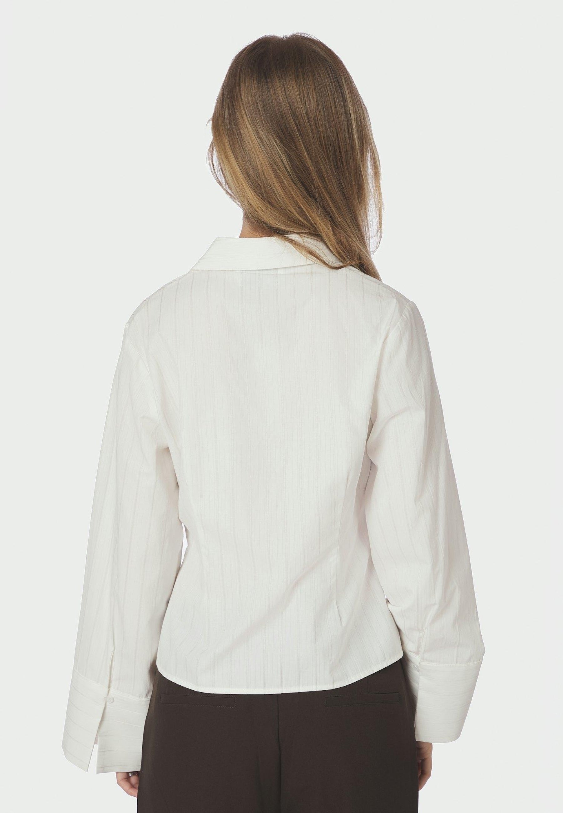 163652 Rosa Solid Shirt_White_Model_3