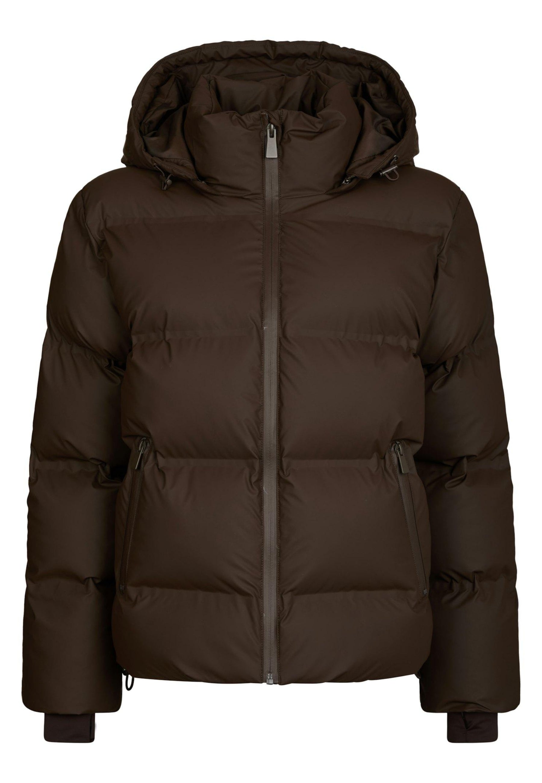 158082 Fox C Puffer Jacket_Dark brown_Packshot_0