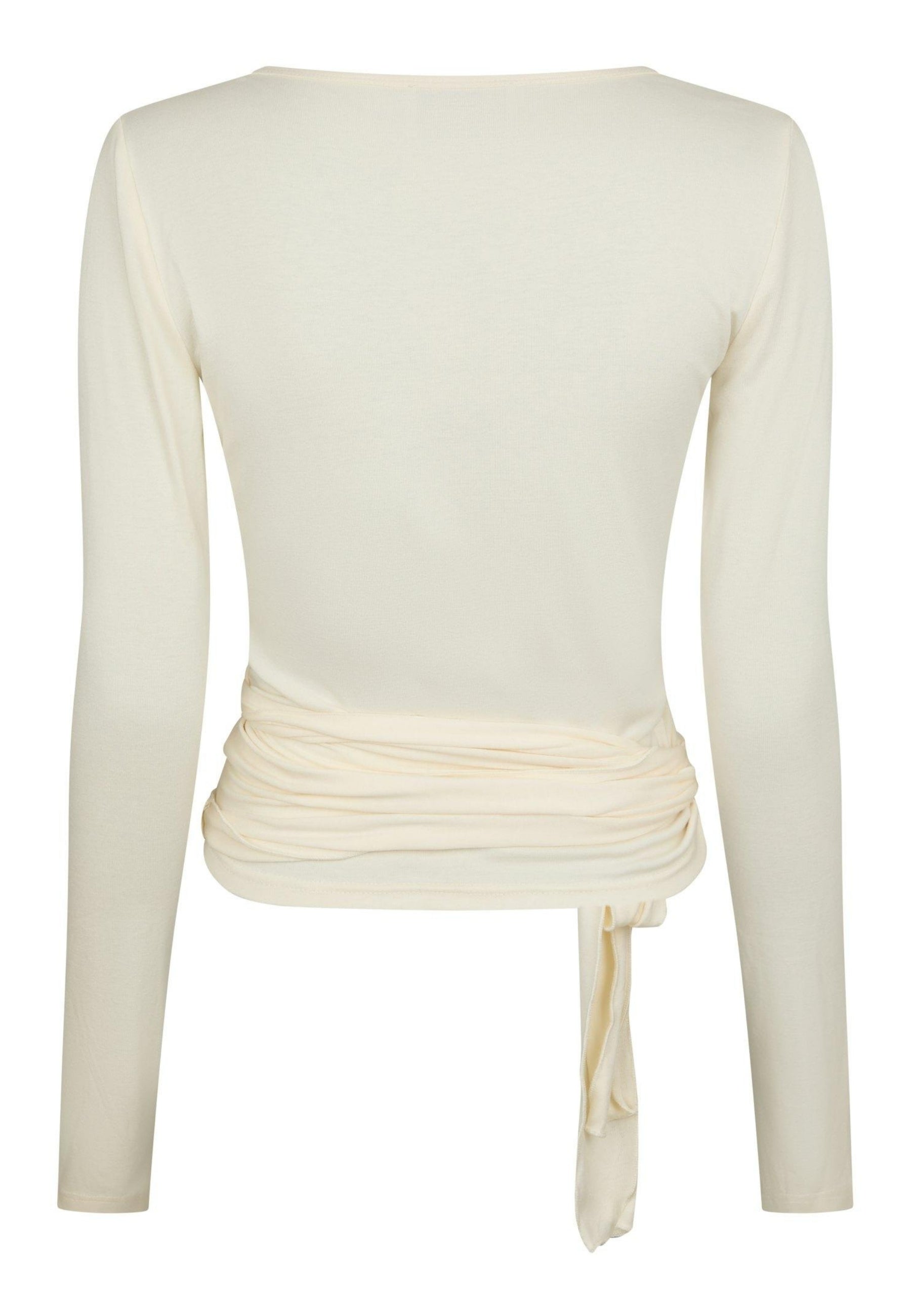 165501 Nia Jersey Wrap Blouse_Ivory_Packshot_1