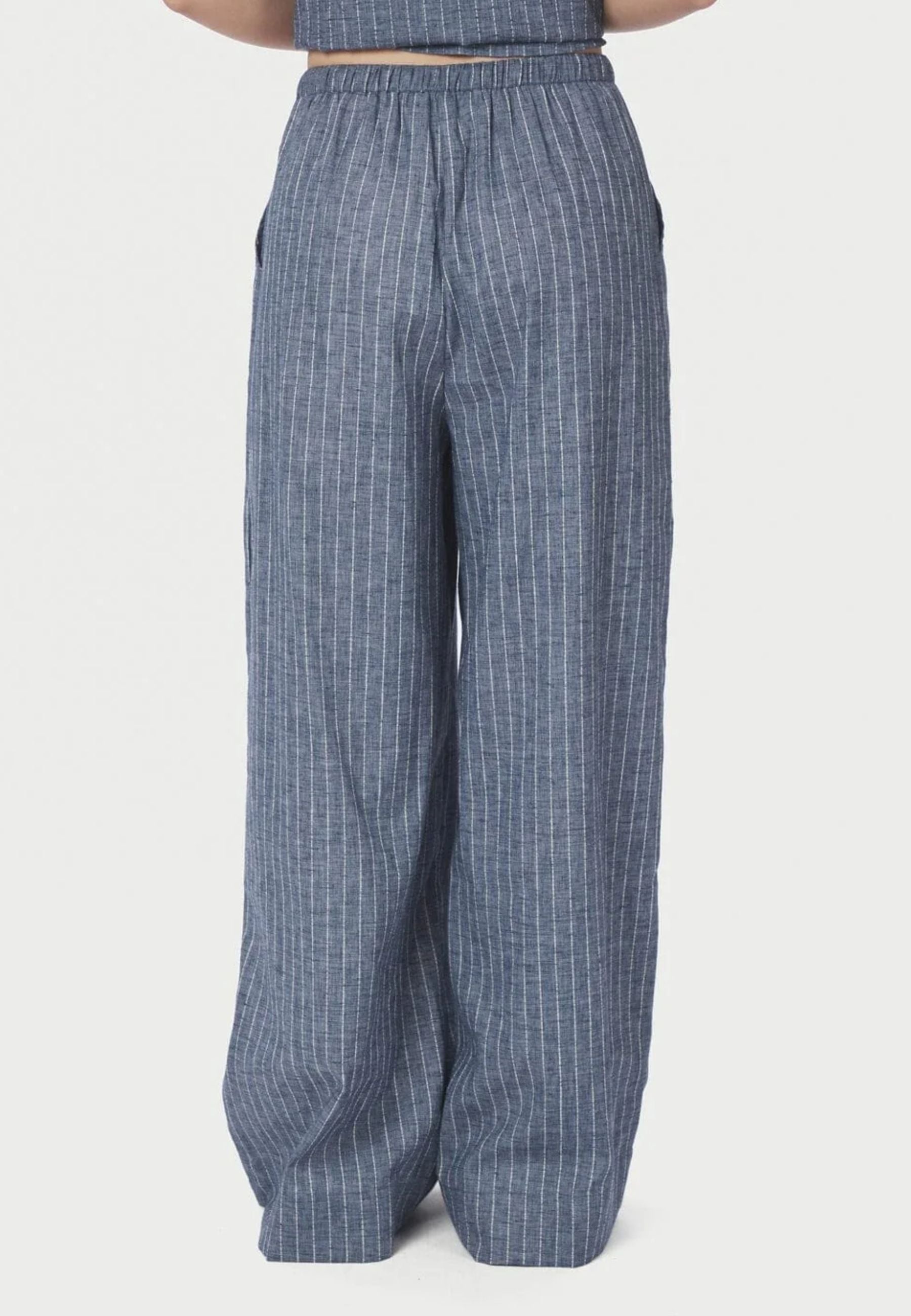 168372 Heifa Emb Stripe Pants_Blue_Model_3