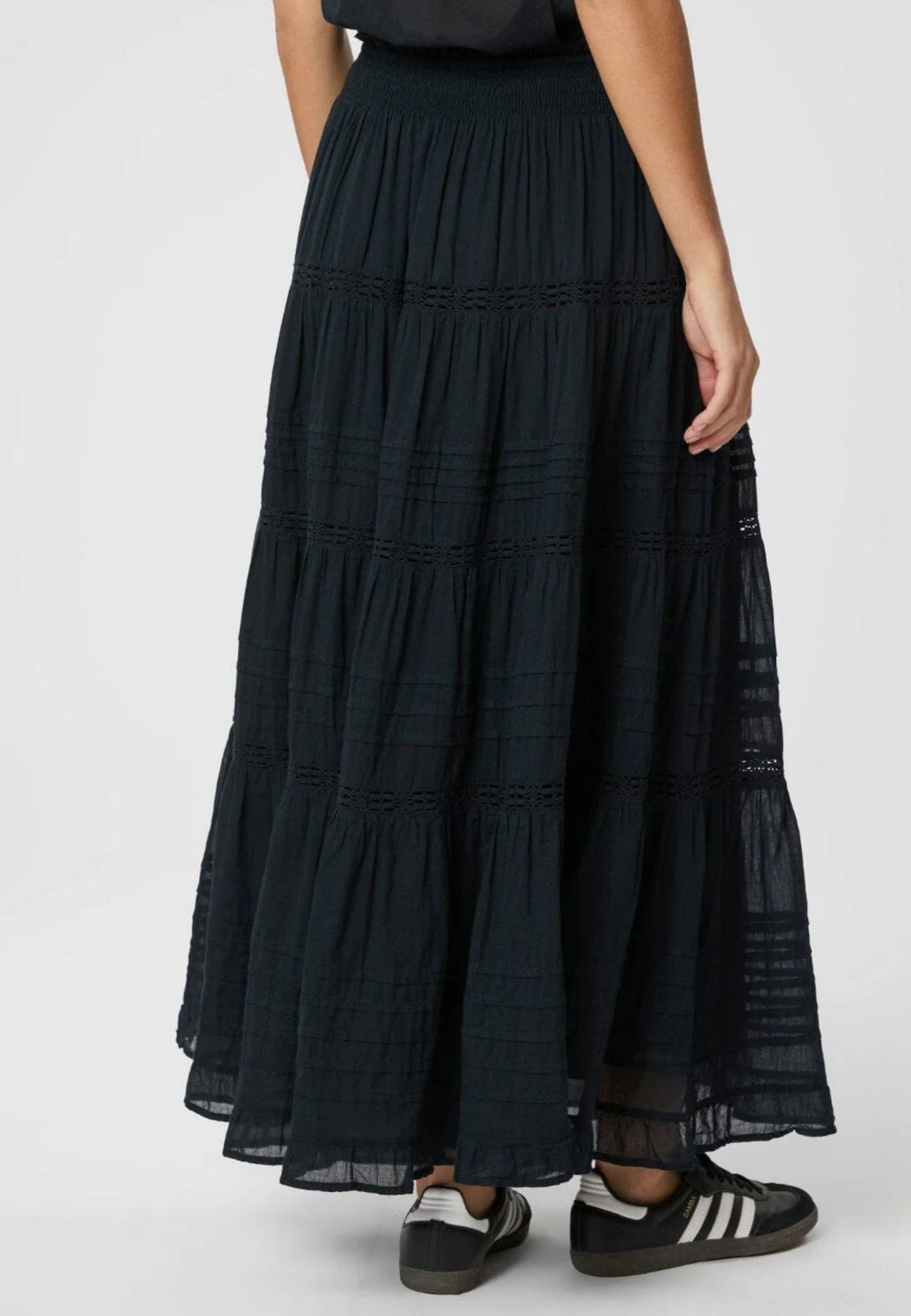 161872 Felicia S Voile Skirt_Navy_Model_3