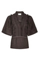 161856 Evienne S Voile Top_Dark Brown_Packshot_0