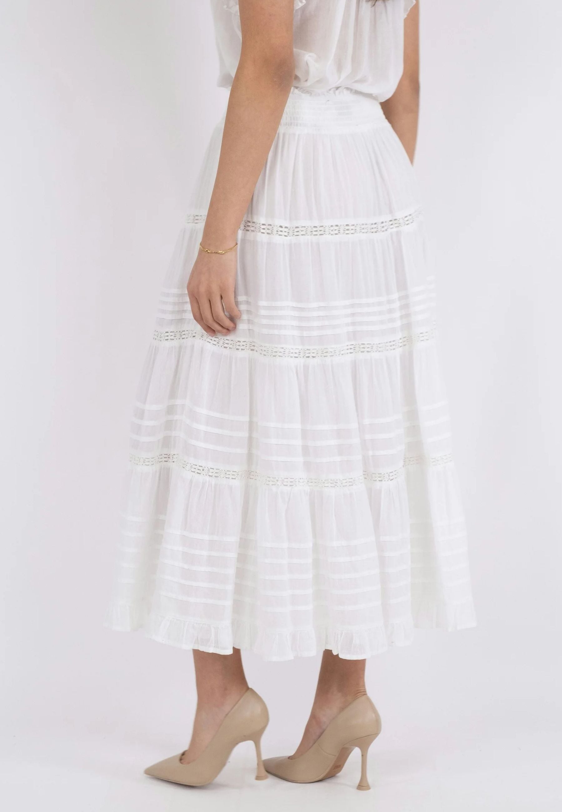 161872 Felicia S Voile Skirt_White_Model_2