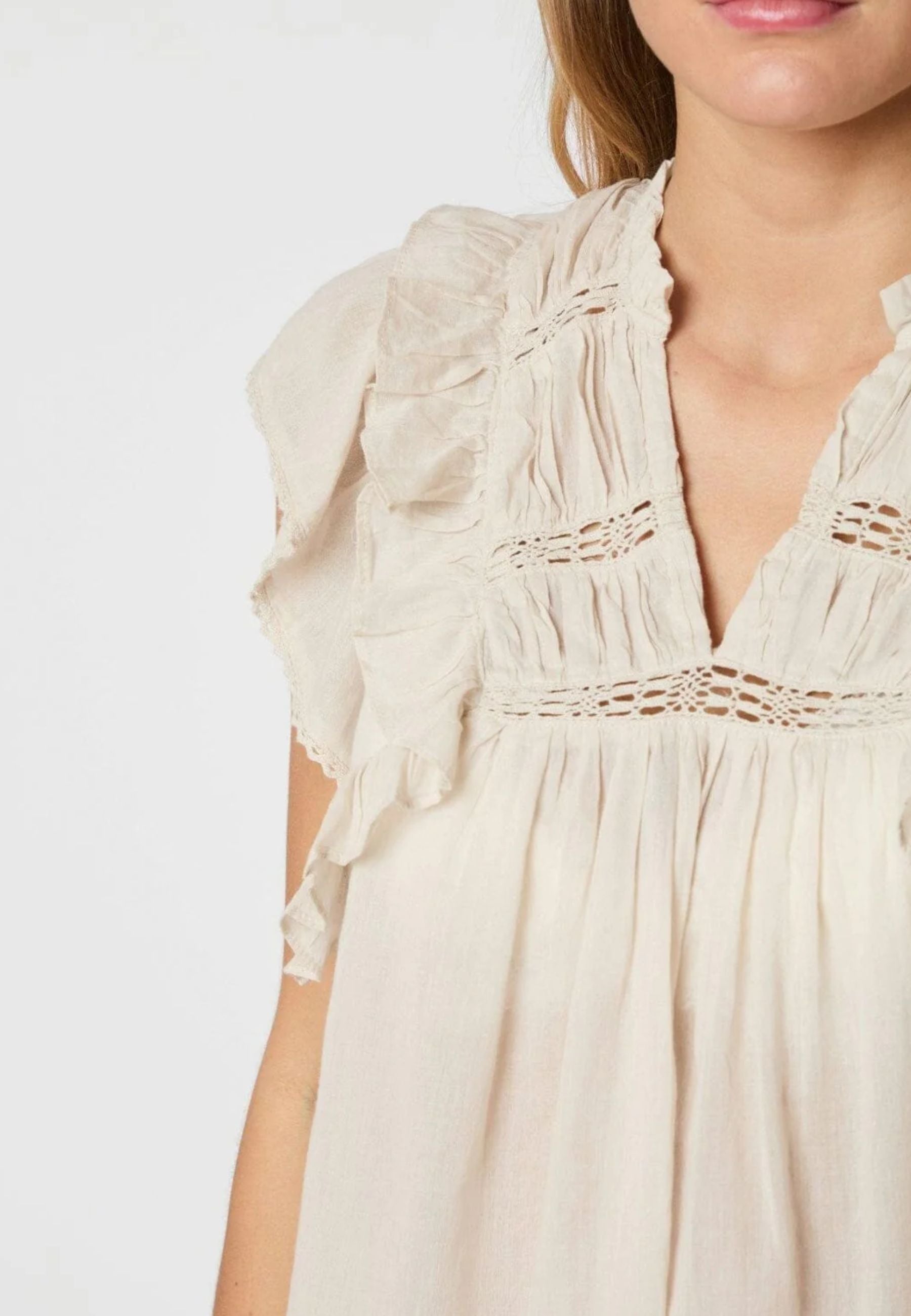 159881 Jayla S Voile Top_Ivory_Model_1