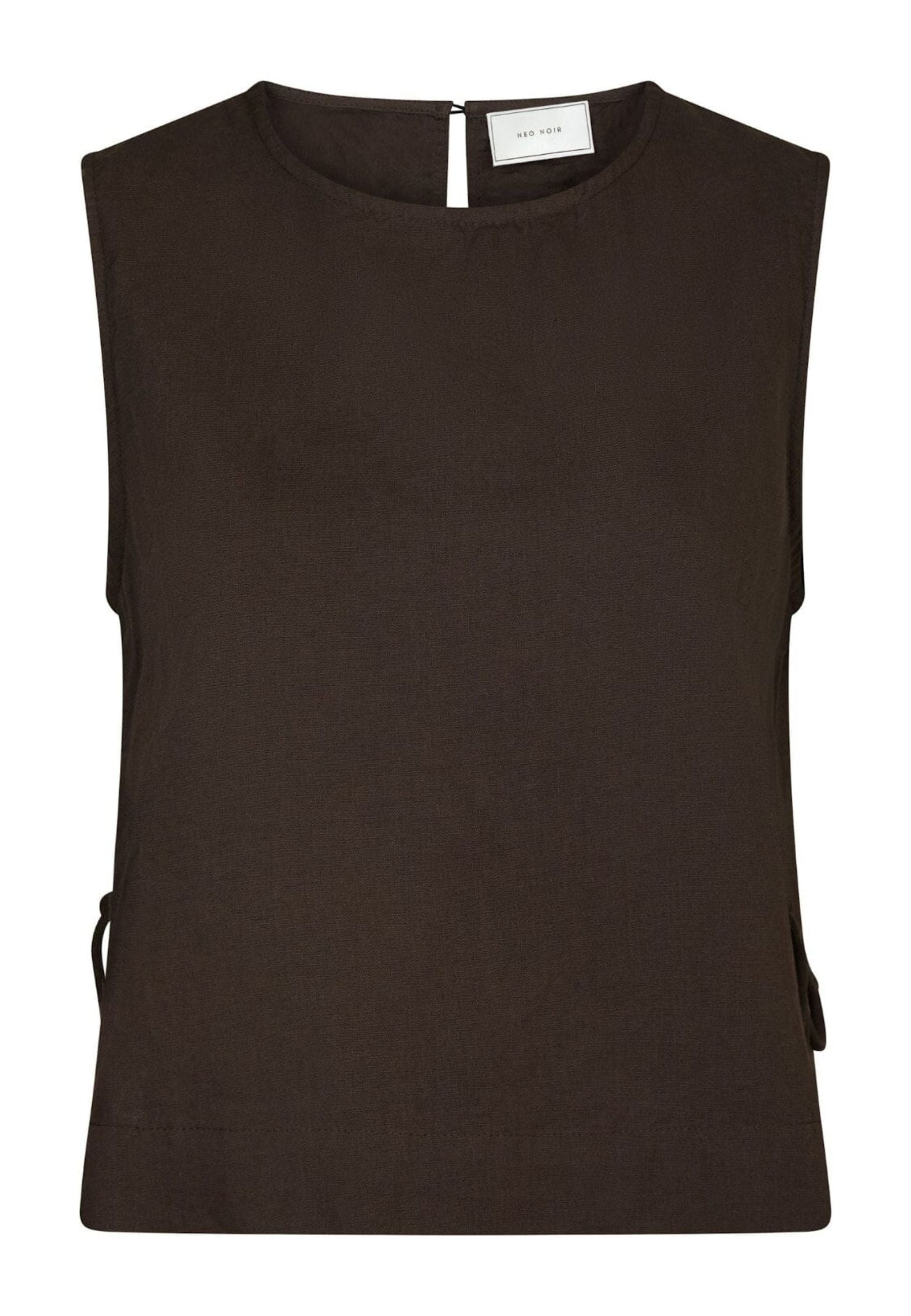 159947 Svetlana linen Top_Dark Brown_Packshot_0