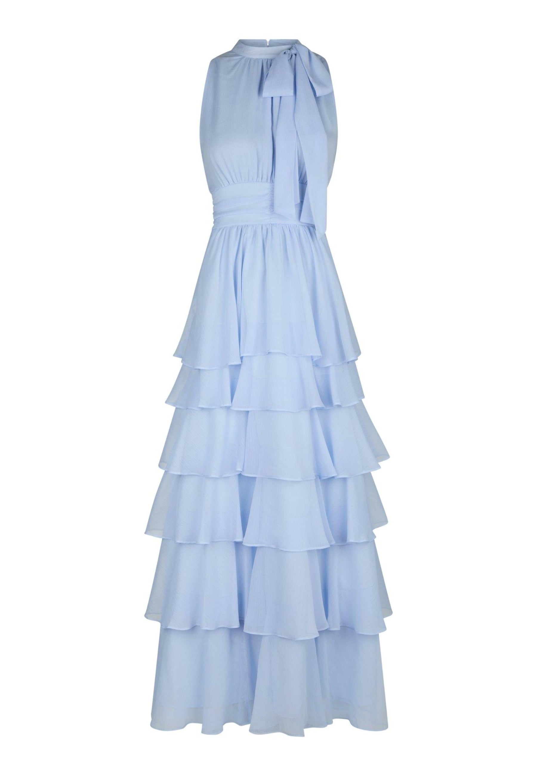 165640 Marli Solid Chiffon Dress_Light Blue_Packshot_0