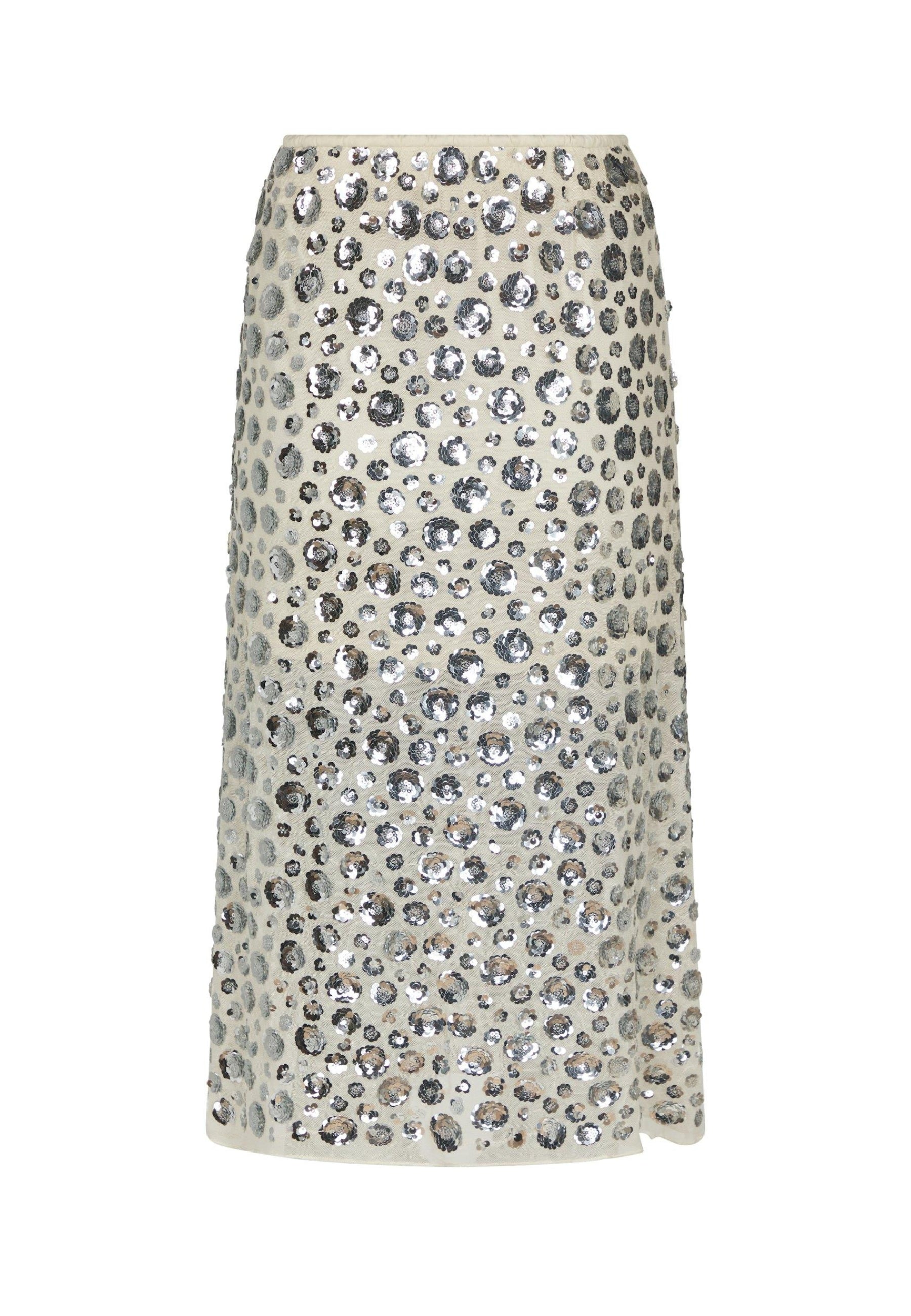 169171 Silla Flower Sequins Skirt_Creme_Packshot_0