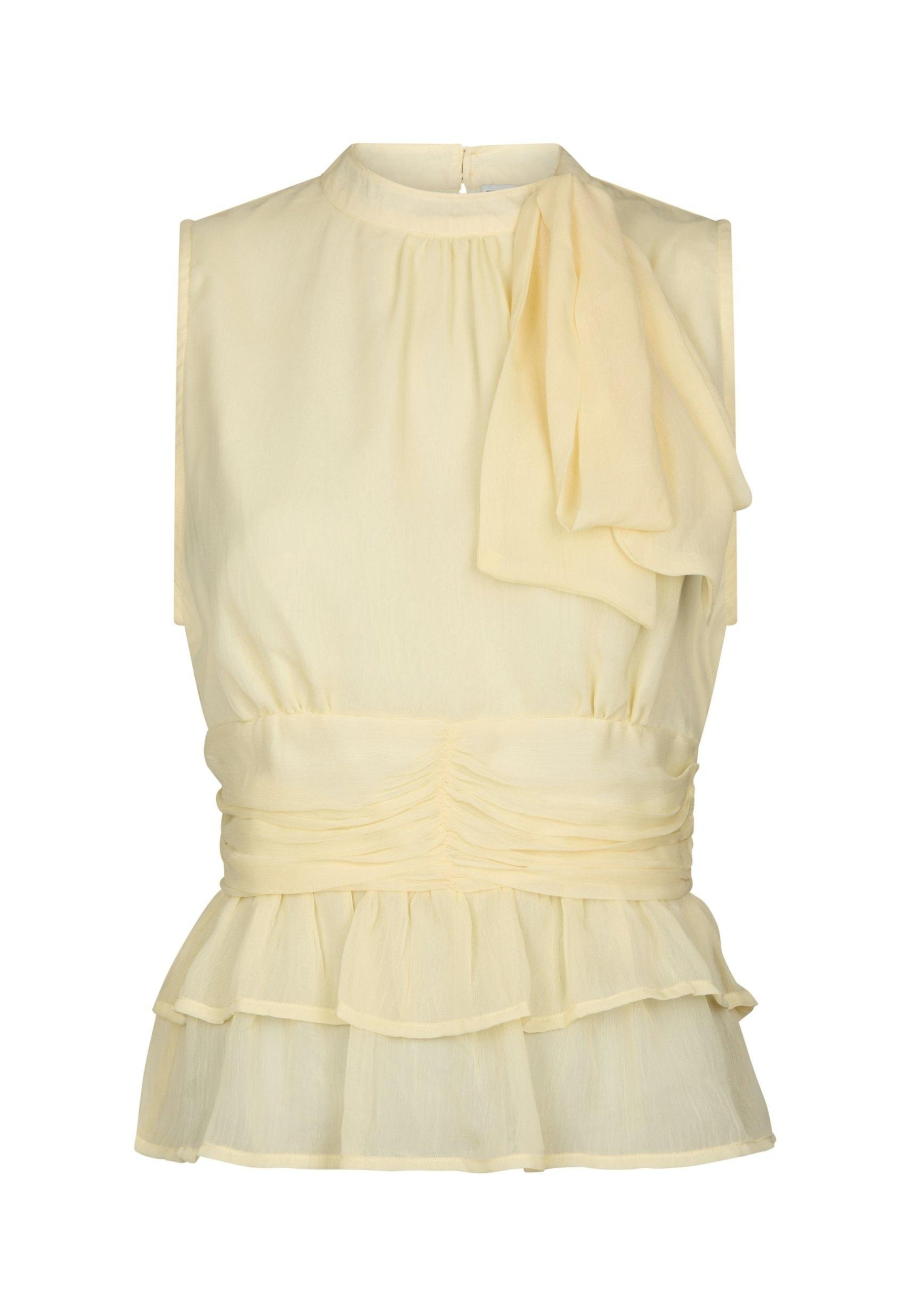 167449 Mansol Solid Chiffon Top_Light Yellow_Packshot_0
