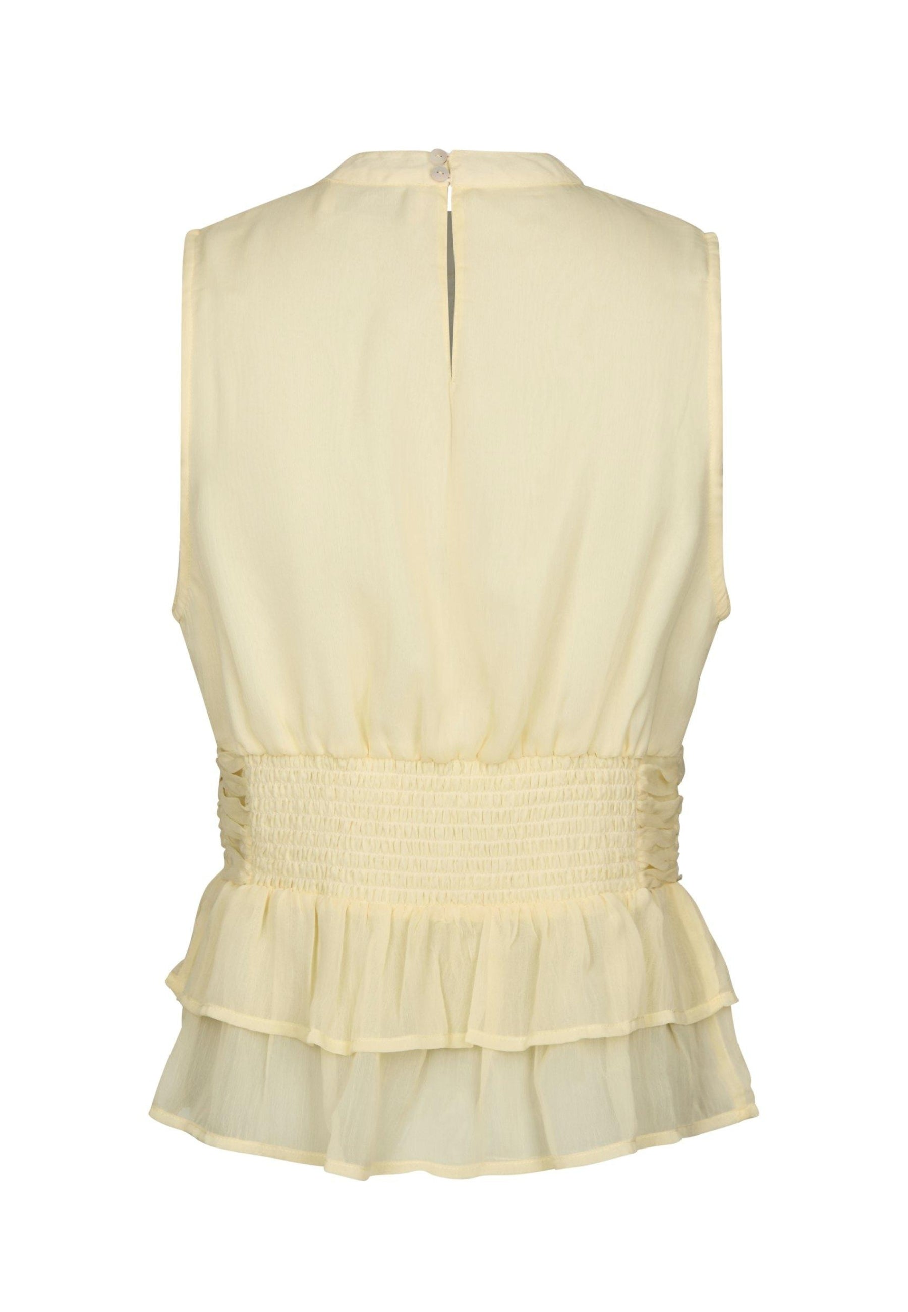 167449 Mansol Solid Chiffon Top_Light Yellow_Packshot_1