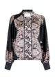 160960 Massima Paisley Border Blouse_Black_Packshot_0