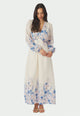 164828 Silfi Flower Print Dress_Blue_Model_0