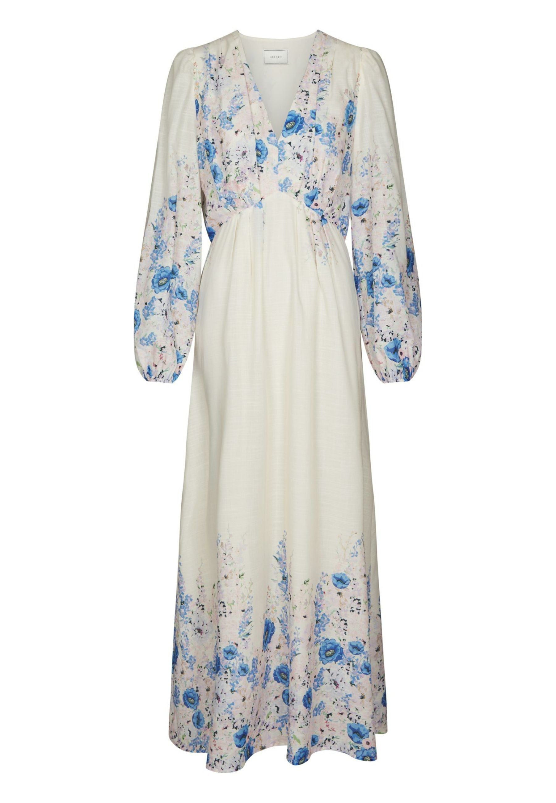 164828 Silfi Flower Print Dress_Blue_Packshot_0
