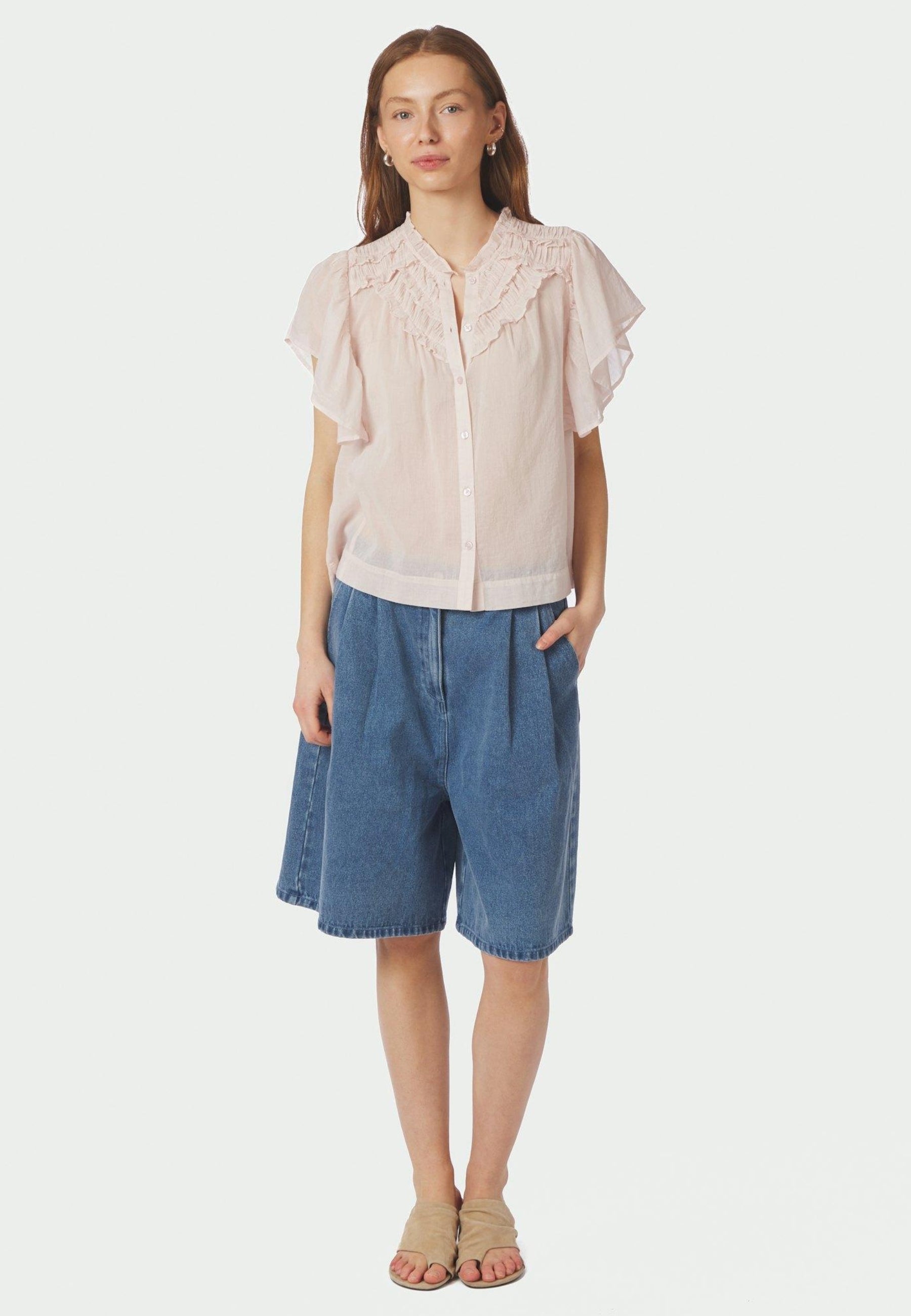 169039 Vinsa S Voile Top_Light Pink_Model_2