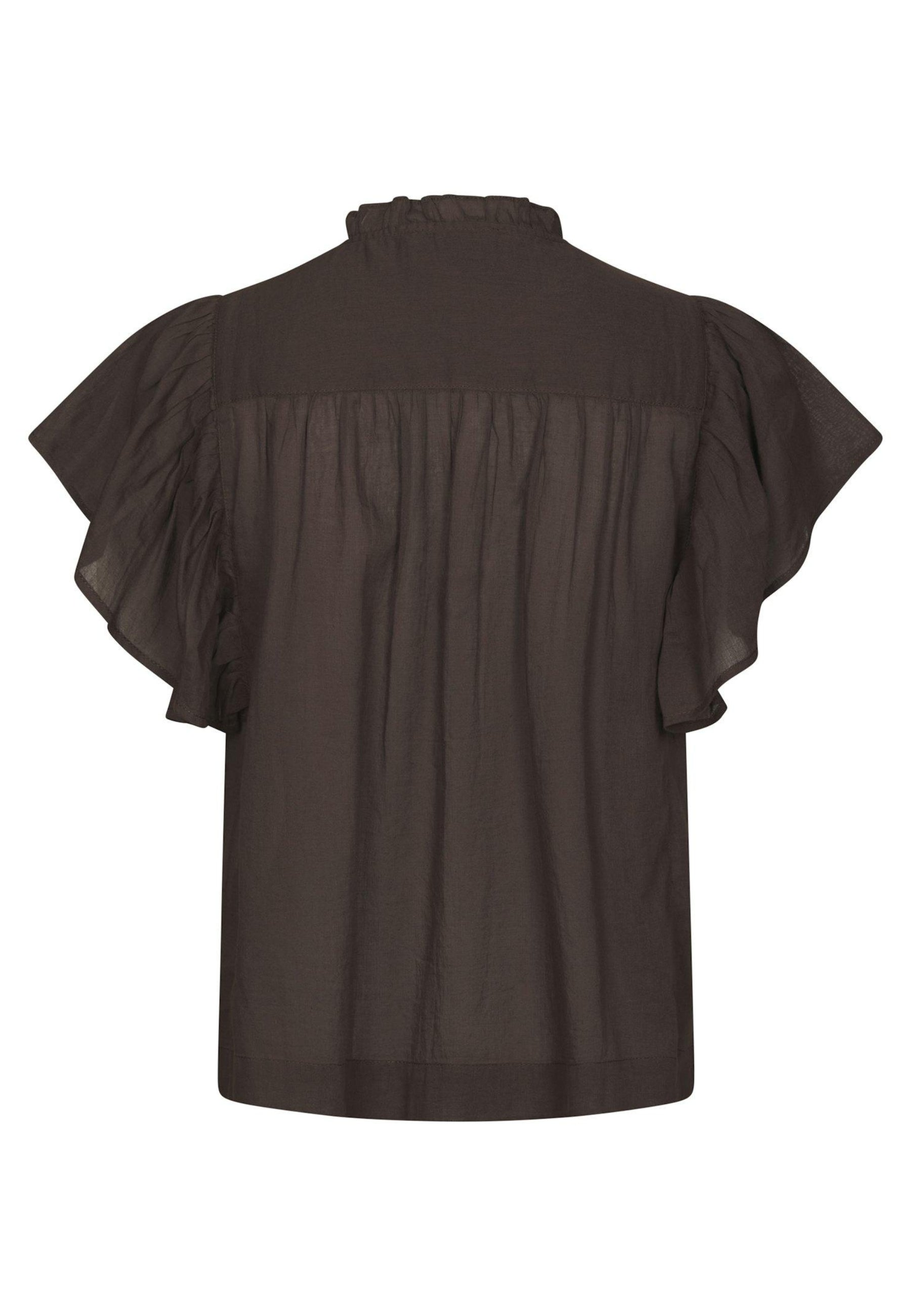 169039 Vinsa S Voile Top_Dark Brown_Packshot_1