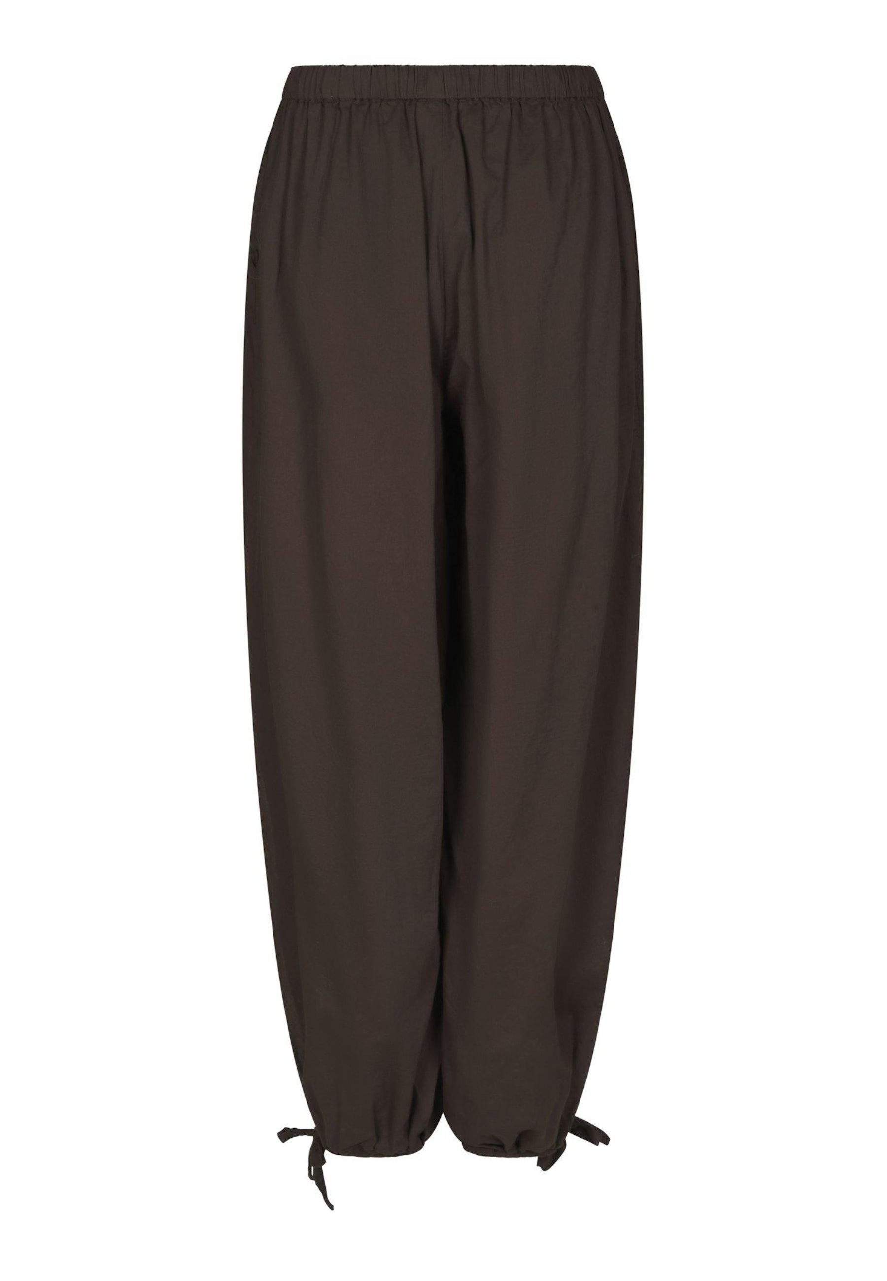 169158 Elyse S Voile Balloon Pants_Dark Brown_Packshot_1