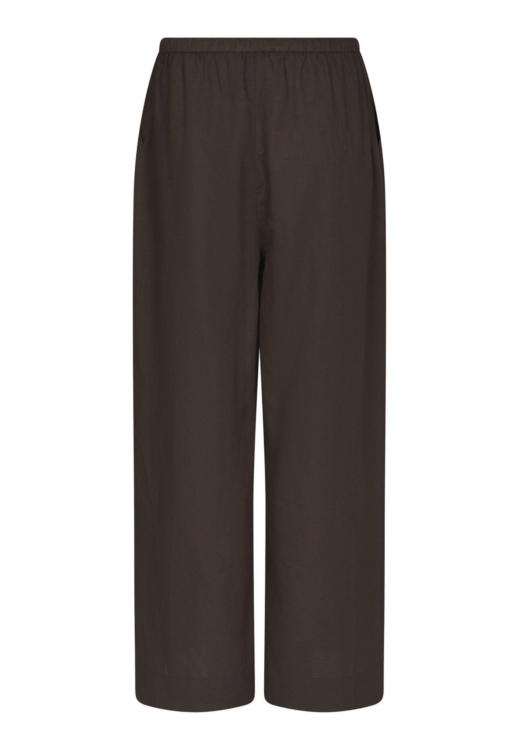 167698 Heifa Linen Pants_Dark Brown_Packshot_1