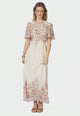 166177 Serna Flower Print Dress_Burned Powder_Model_0