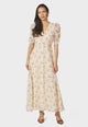 169209 Vira Floral Dress_Creme_Model_0
