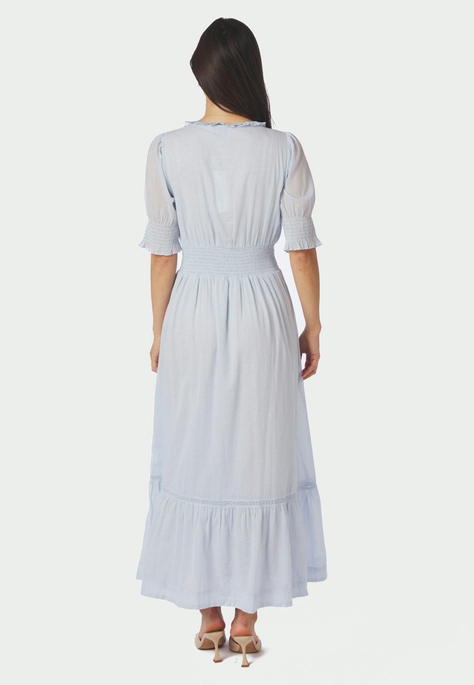 169037 Alvina S Voile Dress_Light Blue_Model_2