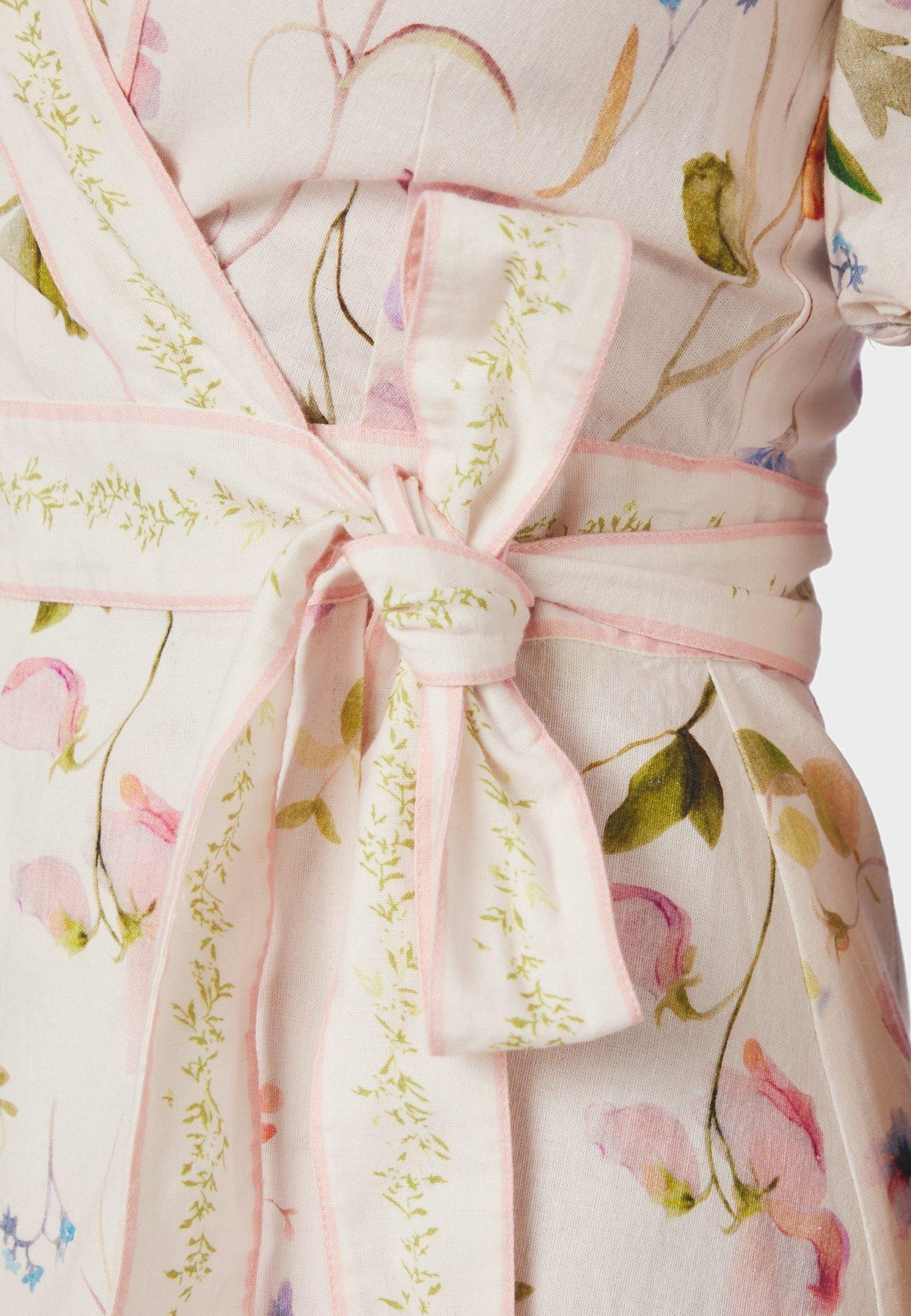 169020 Clarine Flower Dress_Off White_Model_1