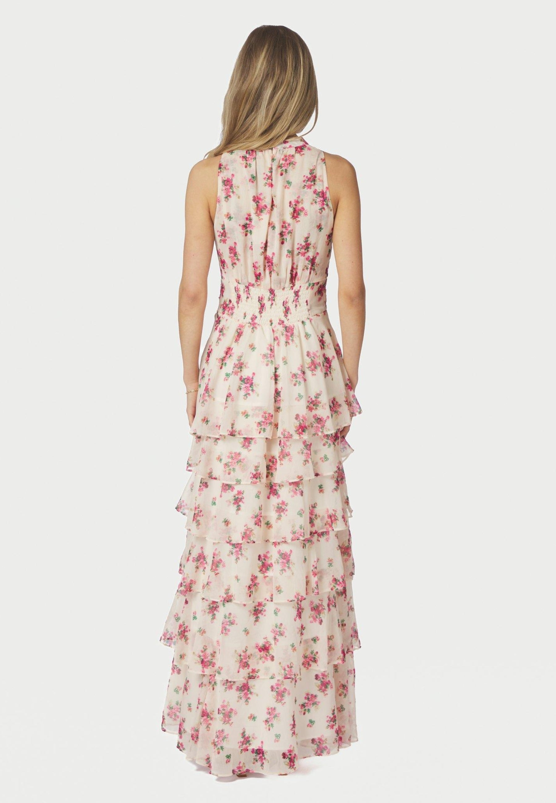 167706 Marli Amazing Chiffon Rose Dress_Rose_Model_2
