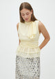 167449 Mansol Solid Chiffon Top_Light Yellow_Model_0