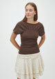 167346 Manthea Knit Top_Brown Melange_Model_0