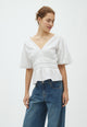 169555 Mapura Mini Dot Blouse_White_Model_0
