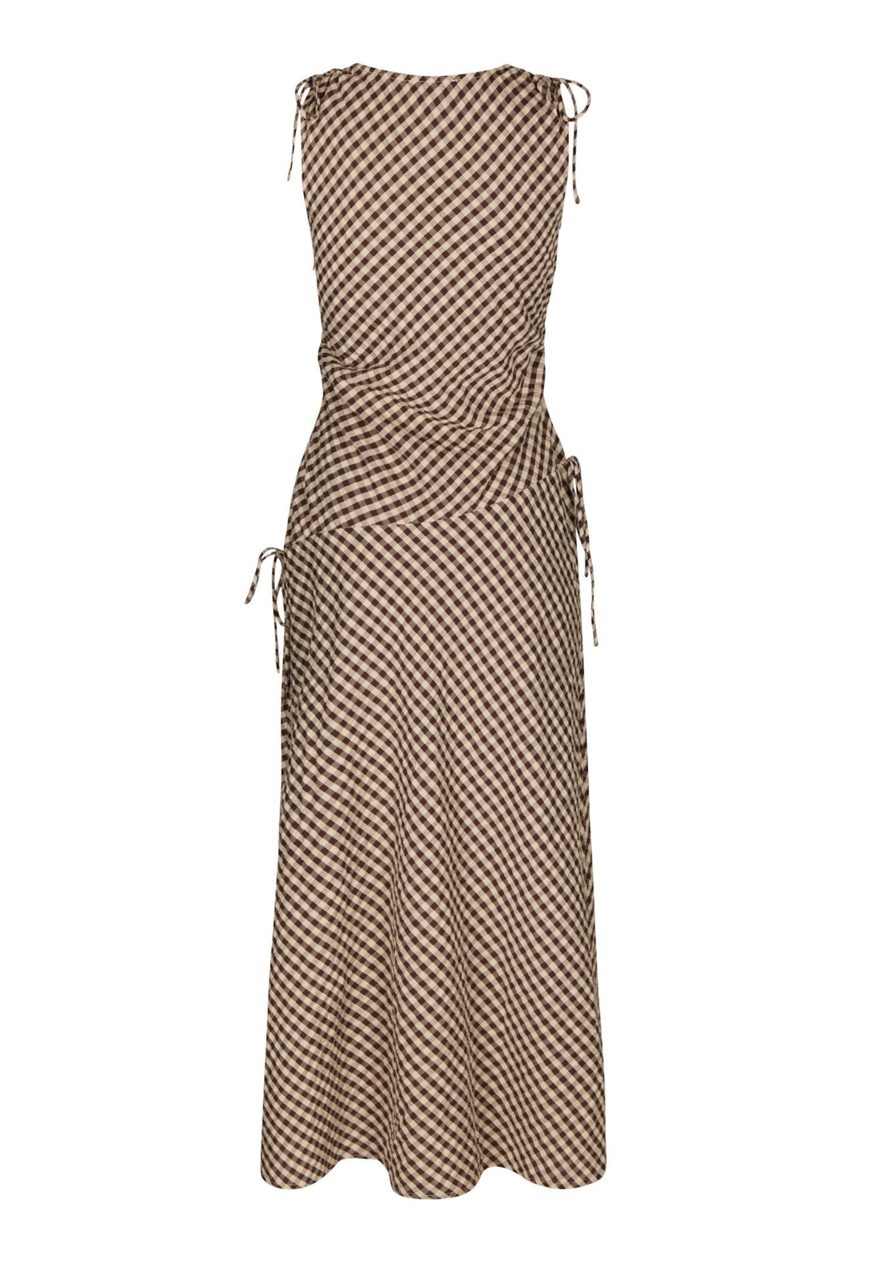 169578 Paxton Check Dress_Brown_Packshot_1
