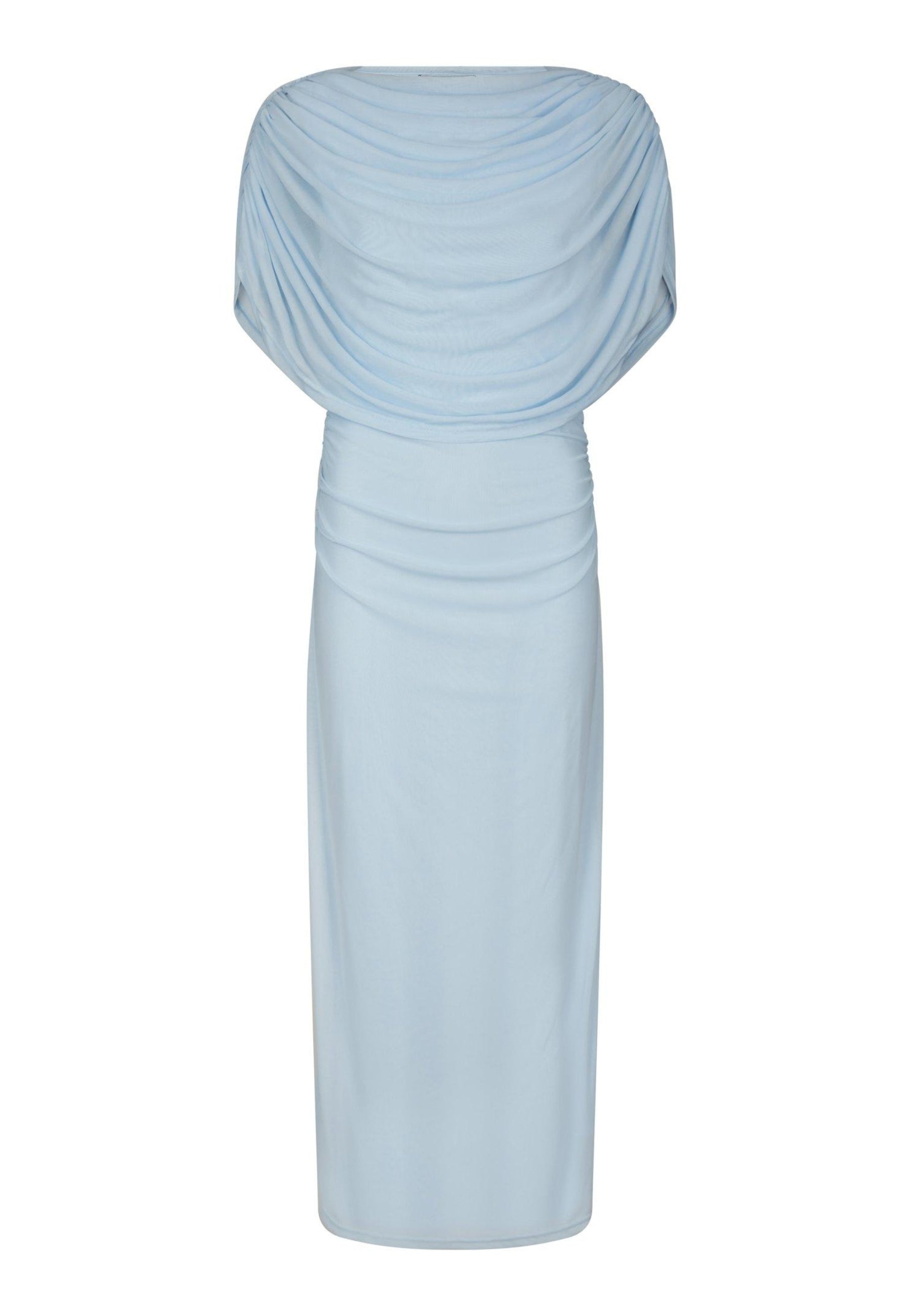 170176 Fottuna Drape Mesh Dress_Light Blue_Packshot_1
