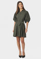 168620 Serene Poplin Dress_Army_Model_0