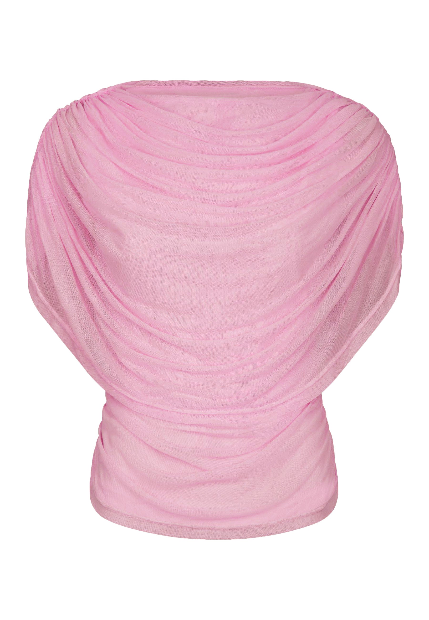 167447 Bottuna Drapy Mesh Top_Light Pink_Packshot_0
