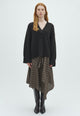 169596 Sabella Check Skirt_Brown Check_Model_0