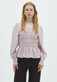 170537 Dossa Mini Check Blouse_Light Pink_Model_0