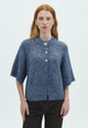 167446 Senuta Fluffy Knit Cardigan_Smoke Blue_Model_0