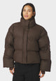 168508 Rhea C Puffer Jacket_Dark Brown_Model_0