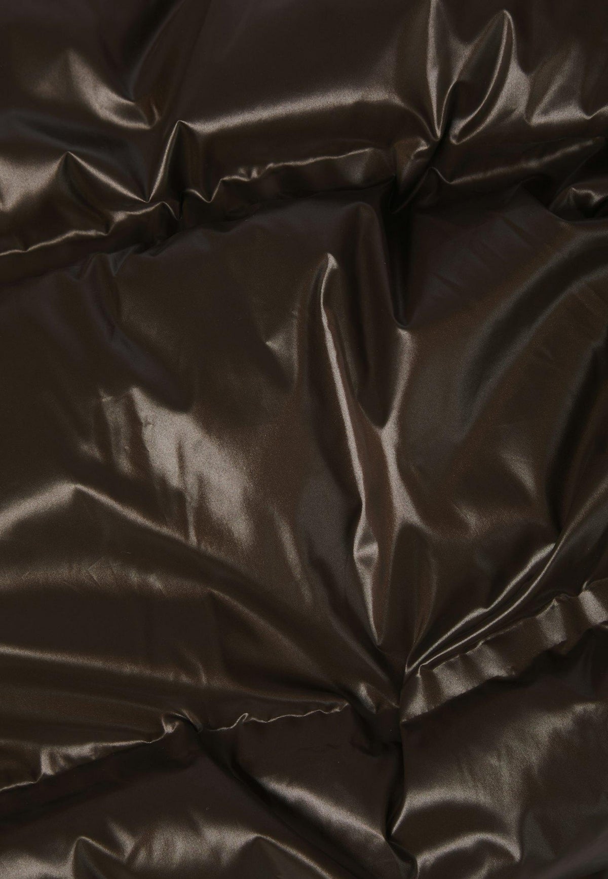 165094 Rhea Shiny Puffer Jacket_Chocolate Brown_Model_1