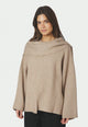 166203 Wals Knit Scarf Blouse_Beige_Model_0