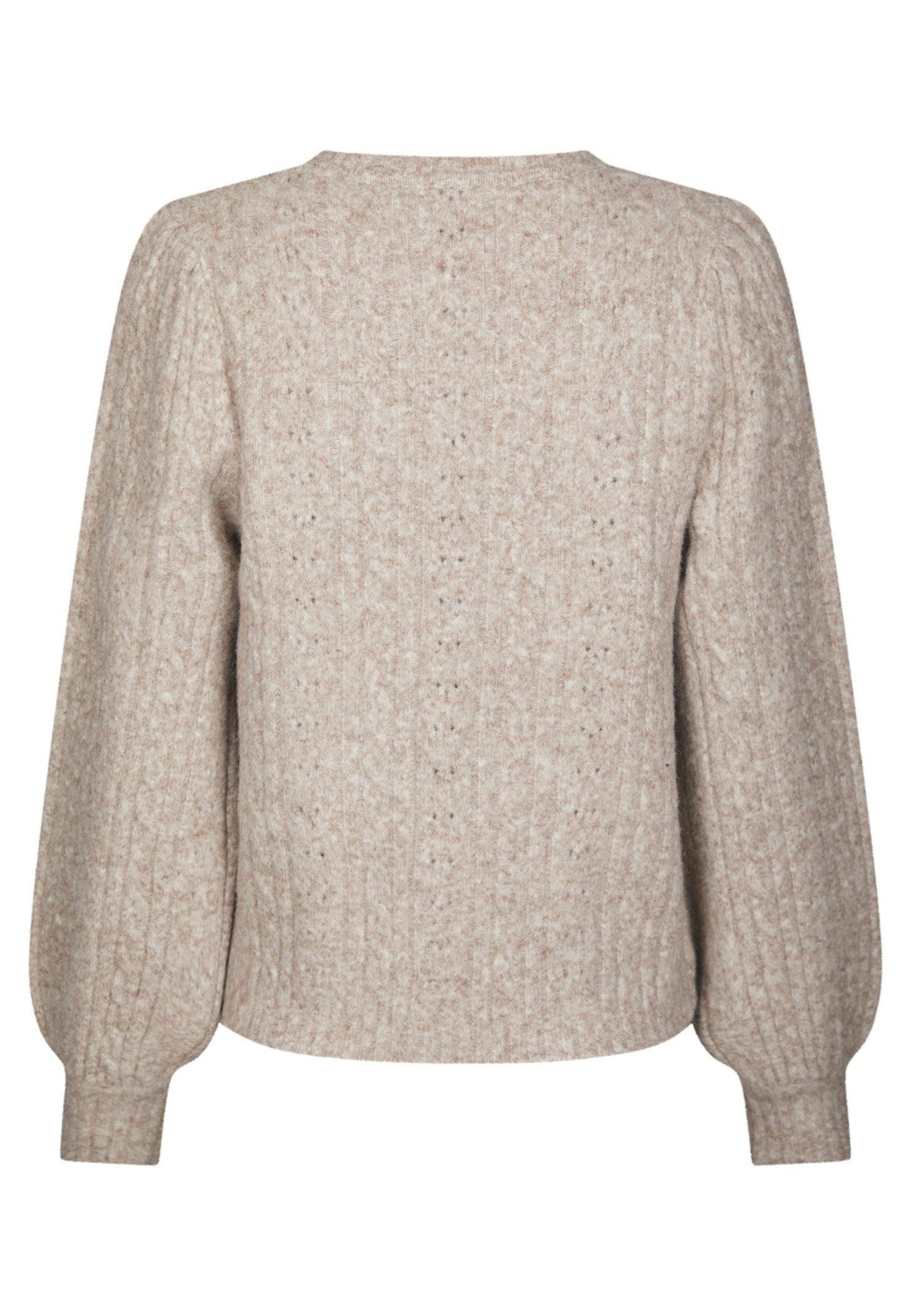 168505 Koteas Cable Knit Cardigan_Beige Melange_Packshot_1
