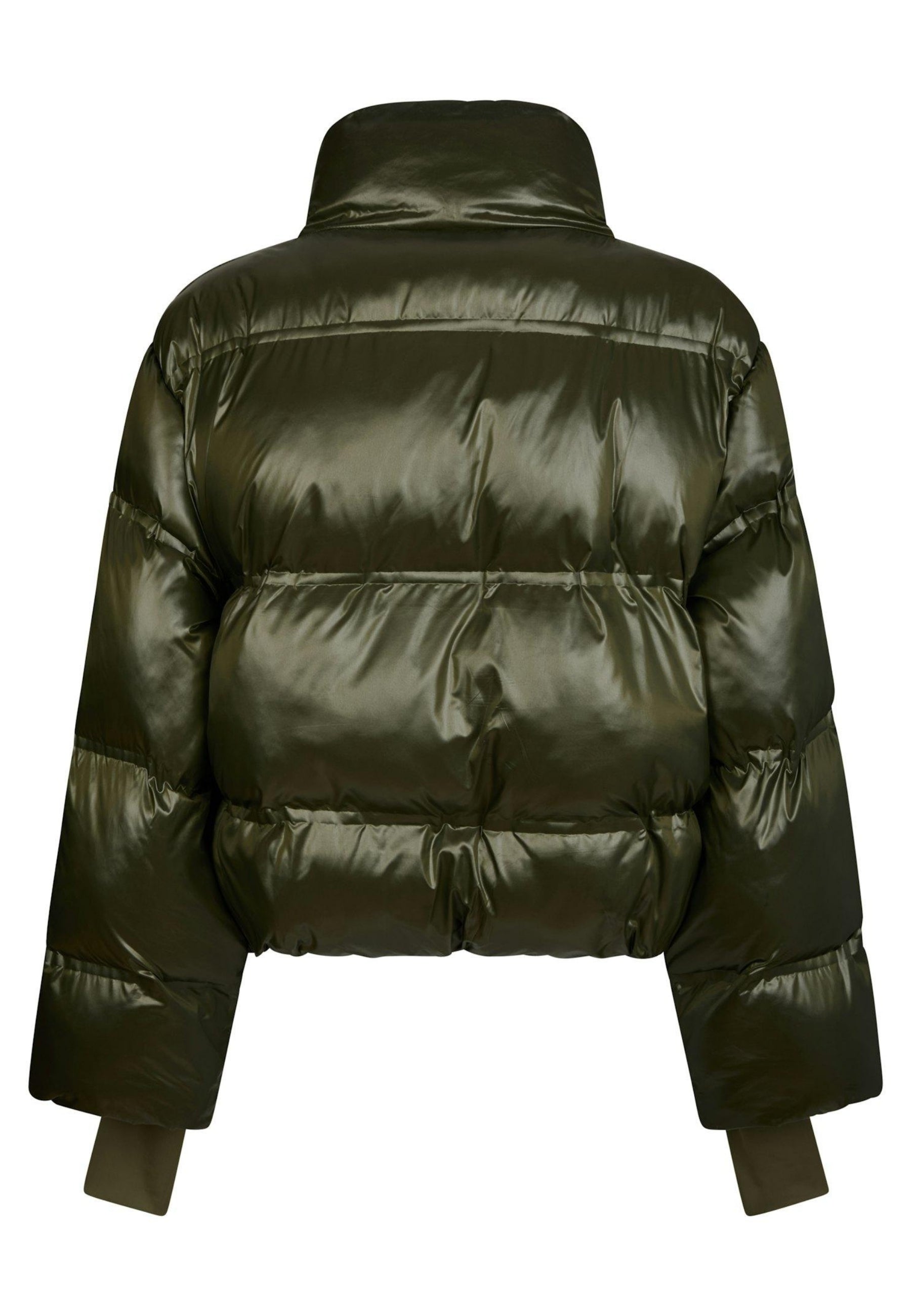 165094 Rhea Shiny Puffer Jacket_Olive_Packshot_1