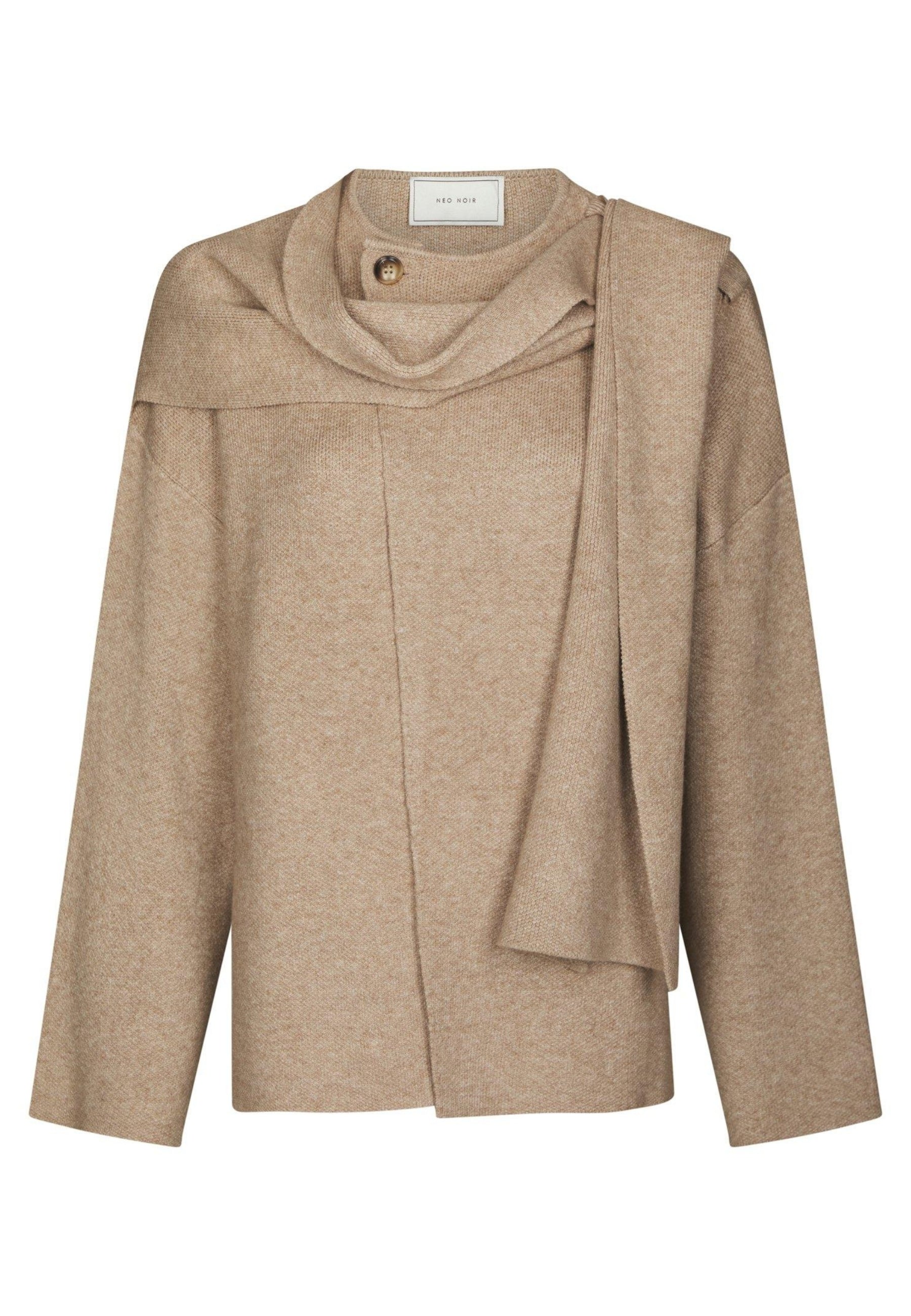 166203 Wals Knit Scarf Blouse_Beige_Packshot_0