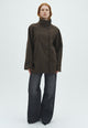170037 Lariel Mini Check Jacket_Brown_Model_0