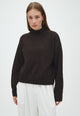 170038 Kaulina Knit Blouse_Dark Brown_Model_0