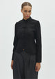 170541 Erdena Linen Blazer_Black_Model_0