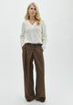 170535 Palina Pinstripe Wrap Pants_Taupe_Model_0
