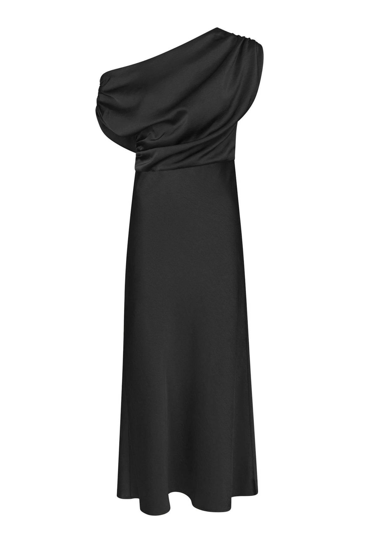 168543 Lilith Heavy Sateen Dress_Black_Packshot_0